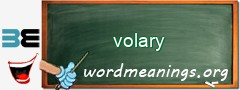 WordMeaning blackboard for volary